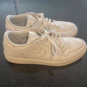 AIR JORDAN 1 LOW GOLF 'TRIPLE WHITE'